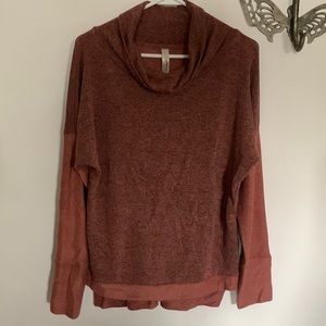 Loveappella cowl neck sweater